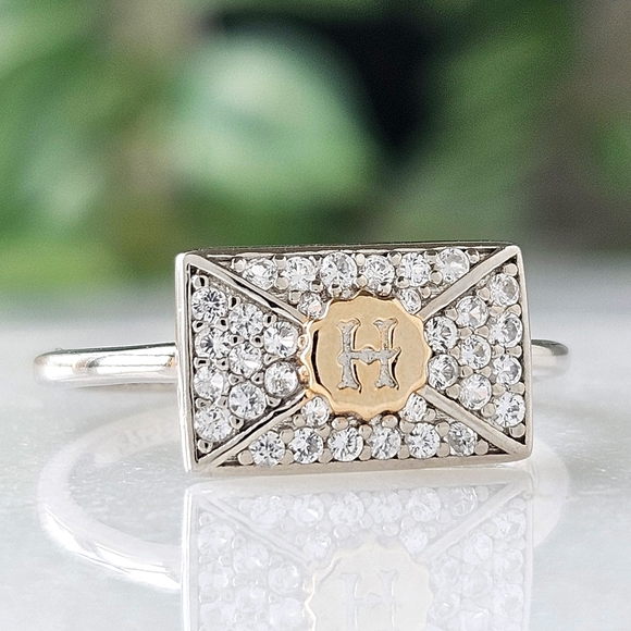 Harry Potter Hogwarts Acceptance Letter Ring, solid 925 Sterling Silver - Picture 4 of 7